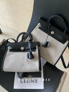 Seoulchic Fancy Canvas Kelly Bag Fall and Winter New Arrival Large Capacity Handbag Shoulder Crossbody Commuter Bag