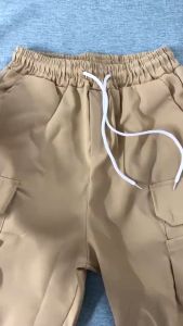 กางเกงคาร์โก้ขาสั้น ผ้าฝ้าย ทรงหลวม พลัสไซซ์ แฟชั่นฤดูร้อน สไตล์เกาหลี สําหรับผู้ชาย, ไซซ์ M-XL