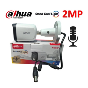 Dahua กล้องวงจรปิด 2MP มีไมค์ในตัว Dual Light ภาพสีตอนกลางคืน เลนส์ 2.8mm (HAC-B2A21P-U-IL-A)