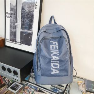 OUDENGPAI | Large Capacity School Backpack For Middle And High School Students Trendy Ins Style Cool Simple Double Shoulder Bag For Boys