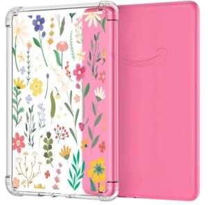 เคส MoKo สำหรับทุกรุ่น7 "Kindle Paperwhite (รุ่น12th-2024) และรุ่นซิกเนเจอร์สีอ่อน2024โปร่งแสงปรับได้บางเฉียบชัดเจนมากกันชนผิว TPU เคสฝาหลังป้องกัน