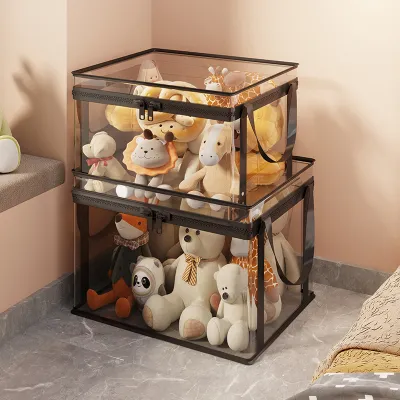 MUGG | Transparent Lidded Toy Storage Basket