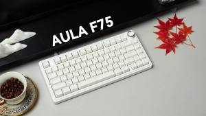 AULA | Bàn Phím Chơi Game Có Dây AULA F75 75% Bố Cục ANSI US Hỗ Trợ Thay Nóng RGB Có Núm Điều Chỉnh Keycap ABS Quà Tặng Cho Game Thủ Esports