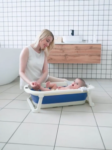 Baby Bath Tub Foldable with Temperature Sensor Shower Basin Kids Baby Bathing Bathtub Basuh Mandi Bayi宝宝浴盆