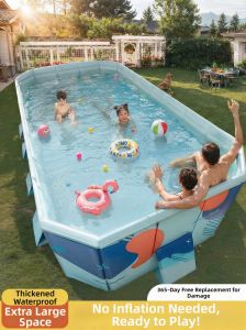 GWYNET | Childrens Folding Non-Inflatable Thickened Outdoor Swimming Pool