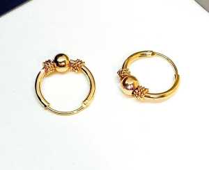 Medanbro Acc-1587 Anting Ring Bola anak Dan remaja Lapis Emas 18K anting Titanium