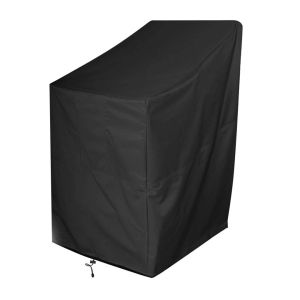 Stacking Outdoor Chair Cover Waterproof 210D Rain Snow Dust Wind-Proof Anti-UV Outdoor Garden Yard Chair Cover