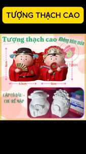 Tô Tượng Thạch Cao Lương Sơn Bá Chúc Anh Đài Tượng Thạch Cao Trắng (Không kèm màu)