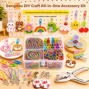 YUGUANG | Colored DIY Keychain Rings Materials