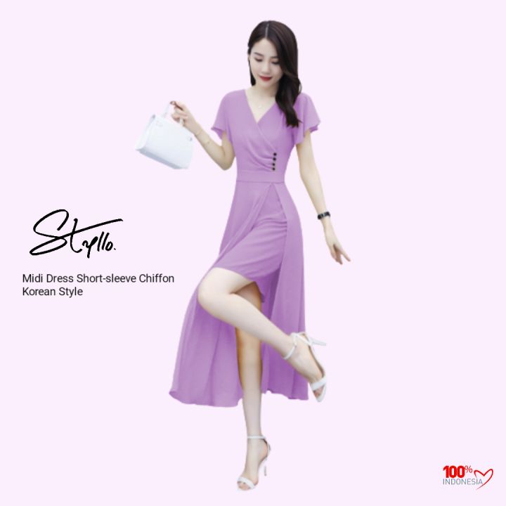 Midi Dress Lengan Pendek Wanita Korea Sifon Chiffon Dyah Casual Purple Ungu Dress Desain Asimetris Dress Ukuran Regular - Lazada | Lazada Indonesia Midi Dress Lengan Pendek Wanita Korea Sifon Chiffon Dyah Casual Purple Ungu Dress Desain Asimetris Dress Ukuran Regular - Lazada | Lazada Indonesia