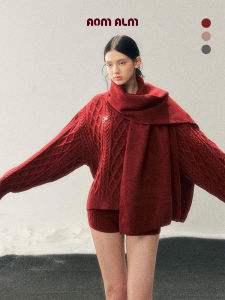 SHAOYEYAN | Bộ Áo Sweater Len 3 Món Phong Cách Học Đường