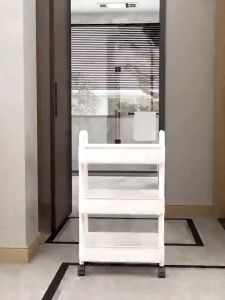 ชั้นวางของรถเข็นพลาสติก 3/4/5ชั้น รถเข็นเก็บของ ชั้นวางของพร้อมล้อเลื่อน+ที่จับ ในครัว ในห้องนอน ง่ายต่อการเคลื่อนย้าย แข็งแรง