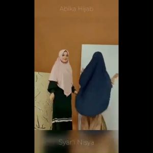 Jual Hijab Abika Bergo Syari Nisya AB 563 Jersey Ringan Premium Kerudung Syari Jumbo