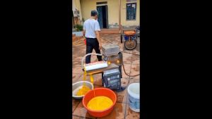 Máy nghiền xay vắt tinh bột nghê liên hoàn siêu nhanh công suất 22 kw