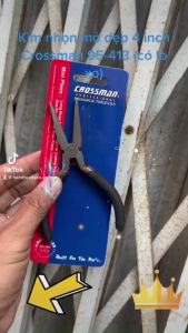 95-413/Kìm nhọn mỏ dẹp 4 inch Crossman có lò xo