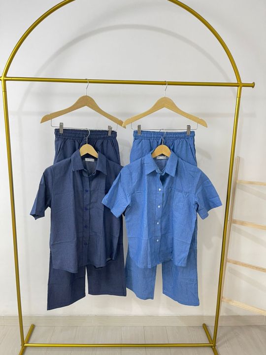BJ - One set denim 2 warna import bangkok