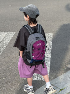 Trendy Kids Backpack New Style Large Capacity Double Shoulder Bag Lightweight Travel Study Trip Backpack for Primary School Students