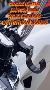 Bracket Tempat Gantungan Barang Stang Motor Sepeda Aluminium Aloy