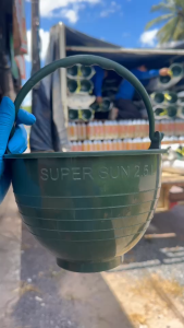 ถ้วยยาง ขนาด (2.5 ลิตร) 2500cc (สีเขียว) ถ้วยรองน้ำยางพารา จอกยาง กะลายาง พลาสติกคุณภาพดี เหนียว ทน ใช้ได้ยาวนาน คุณภาพเกรดเอ ขอบหนา