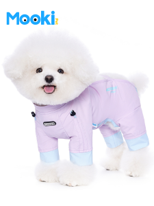 Mooki Pet Waterproof Dog Four-Legged Clothes Teddy Bichon Yorkie Small Dogs Anti-Dirt Dustproof Pet Pants Casual Style Dog Clothes