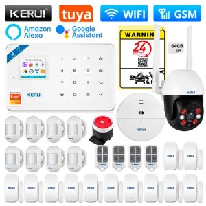 KERUI | Hệ Thống Báo Động Nhà Thông Minh Không Dây KERUI 2G WIFI GSM W181 Với Cảm Biến Chuyển Động Báo Động Chống Trộm Thông Minh Tuya Bảo Vệ Nhà Cửa 99 Vùng.