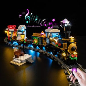 ชุดไฟ LED ไคกลาริงเหมาะสำหรับรถไฟฮอลิเดย์เอ็กซ์เพรส 10361 โคมไฟตกแต่งไม่ใช่บล็อกตัวต่อ