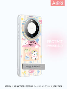 Cute Doghouse Design Phone Case for Huawei Mate70 pro Full Cover Foldable One-Piece Anti-Fall Protection Shell Creative Personality Cartoon Style