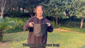 กระถางผ้า กระถางต้นไม้ สีดำ ถุงปลูกต้นไม้ ขนาด 1/2/3/5/7/10/20/25/30 แกลลอน ทนความร้อน ทนความเย็น