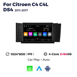 MEKEDE  Android Auto Wireless Carplay For Citroen C4 C4L DS4 2011-2016 Car Radio Multimedia Video Player BT Stereo Head Unit