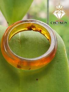 ก-18 แหวนอำพันพม่า ฟอสซิลยางไม้กลายเป็นหินธรรมชาติจากประเทศพม่า เมืองคะฉิ่ง 💥ของแปลก ของหายาก มีตำหนิตามธรรมชาติของอำพันแท้ รับประกันแท้ตลอดชีพค่ะ💥