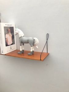 Hanging Wall Shelves Rope Swing Wooden Rack Floating Wall Platform Shelf Wall Shelf Wall Rack Wall Deco Rak Dinding Gantung Rak Dinding