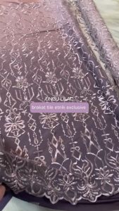 1/2 meter Kain Bahan Kebaya Brokat Brukat Tile Etnik Madeline New Series Warna Sage Green