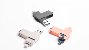 Trình điều khiển bộ nhớ Flash ba trong một đa chức năng USB3.0 1TB / 512GB / 256GB / 128GB / 64GB Trình điều khiển bút OTG Thích hợp cho máy tính iPhone iPad