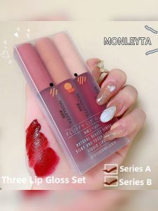 MONLEYTA | Long-Lasting Lipstick Affordable Student Friendly Non-Stick Cup Lip Glaze Lip Mud For Women Boosts Color Natural Looking