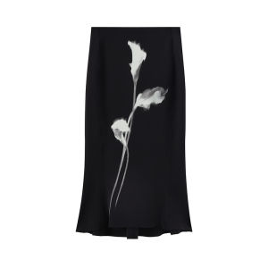 Fashion Ruffle Print Women Skirt