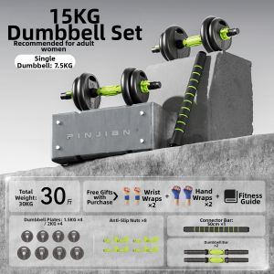 PINJIAN | Home Adjustable Mens Dumbbell Set 20kg