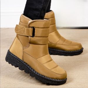 Womens Winter Thick Bottomed Fleece Lined High Top Snow Boots Special Extra Thick Cotton Shoes Anti Slip Outdoor Wear