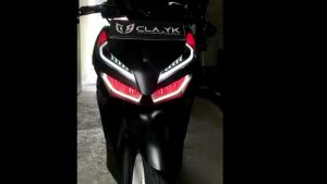 SATU PAKET LAMPU ALIS RUNNING RGB LED HONDA VARIO 125&150 RUNNING RGB BERKUALITAS NO BINTIK HEADLAMP BONUS DEVIL EYE HONDA VARIO 125 150 160
