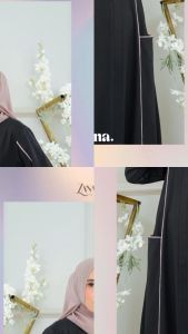 Gamis Abaya Polos Terbaru & Dress Kekinian Remaja oleh Yuna Series Zanarha