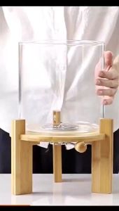 Glass Rice Dispenser Airtight Lid Glass grain containers rice jar glass container Rice Storage Container 8L Capacity