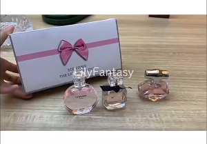 30ml Gift Box 3PCS Set Women Perfume Spray Exudes Feminine Charm Lasting Fragrance Floral Scent Princess Perfume Set