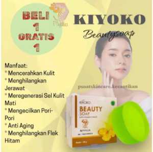 50 gram paket 2 pcs sabun kiyoko   beauty soap   memutihkan& meremajakan kulit 50gram