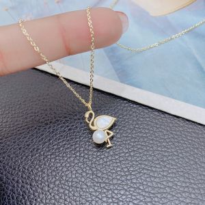 สร้อยคอโลหะผสมรูปเปลือกหอยมุกธรรมชาติ โซ่กระดูกไหปลาร้าแฟชั่นสำหรับผู้หญิง โซ่ไขว้ โซ่กระดูกไหปลาร้า สไตล์เกาหลี เครื่องประดับแฟชั่นใหม่