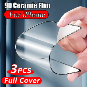 1-3Pcs Full Cover Screen Protector Ceramics Film For iPhone 15 14 13 12 11 8 7 Pro Max Mini Plus SE 2020 X XS XR Soft Protection