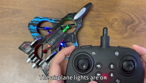 Mainan Pesawat Terbang 2.4G EPP Stunt Remote Control Drone Led Glider Airplane Foam Rc Star Fighter