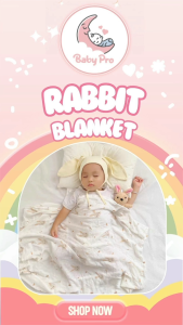 Baby Pro Newborn Blanket Bamboo Fabric Muslin Soft Cotton Swaddle for Babies Comfortable Fabric