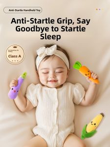 Baby Soothing Toy Carrot Hand Grip Circle Anti-Jump Training Toy for Sleeping Nurturing Universal for Boys And Girls in China