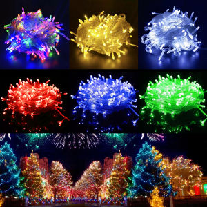 100L LED Christmas decorative lights/colorful string lights/holiday decorative flash lights with tail insert