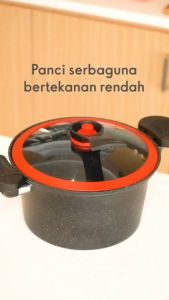 ESA Panci Presto Teflon Pressure Cooker Pot 3.5 Liter Melunakan Daging Lembut Anti Lengket