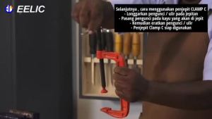 CLAM PENJEPIT KAYU BIRU KLEM KAYU C / G CLAMP BESI 2 - 10 INCH